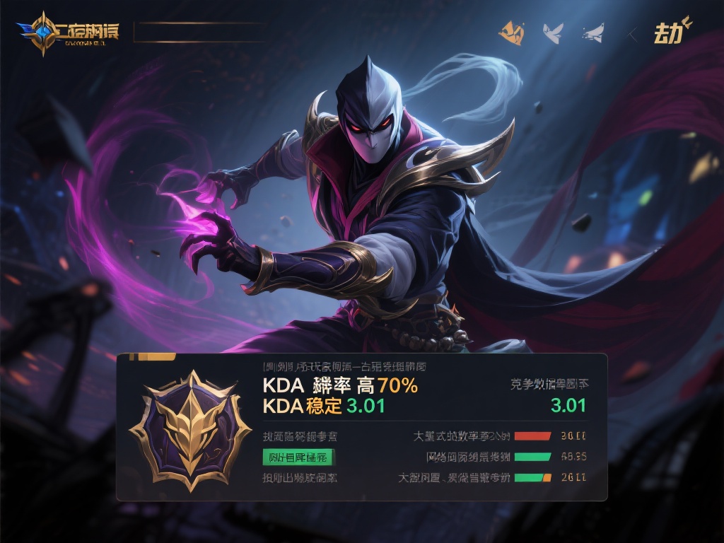 以案例来说，假设某玩家近期在排位赛中使用“劫”这一